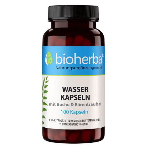 Wasser Kapseln mit Buchu & Bärentraube 100 Stück