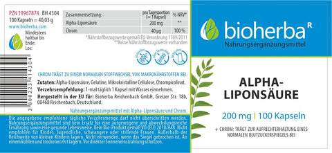 Alpha-Liponsäure 200 mg 100 Kapseln
