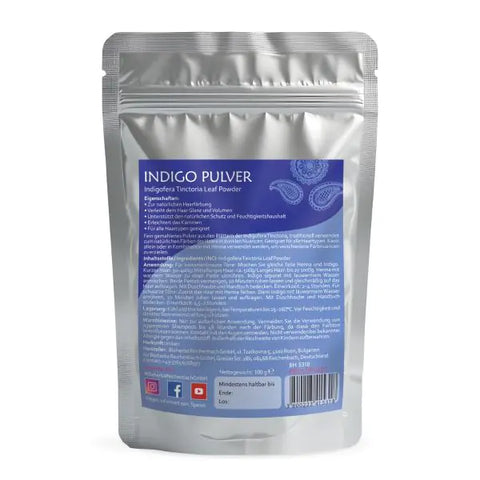 Indigo Pulver Indigofera Tinctoria Leaf Powder 100 g