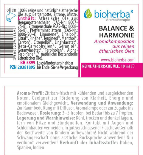 Balance & Harmonie Duftkomposition 10 ml