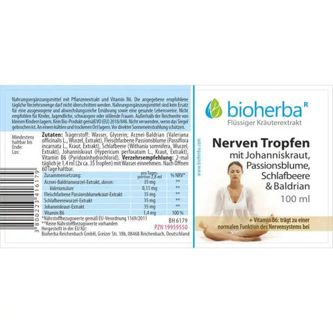Nerven Tropfen Tinktur 100 ml