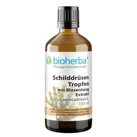 Schilddrüsen Tropfen mit Blasentang Extrakt Tinktur 100 ml