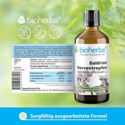 Baldrian Nerventropfen Valeriana officinalis L. Tinktur 100 ml