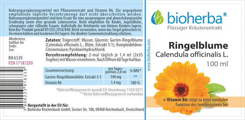 Ringelblume Calendula officinalis L. Tropfen Tinktur 100 ml