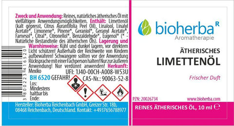 Ätherisches reines Limettenöl 10 ml