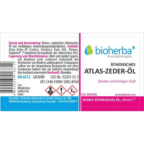 Ätherisches reines Atlas-Zeder-Öl 10 ml