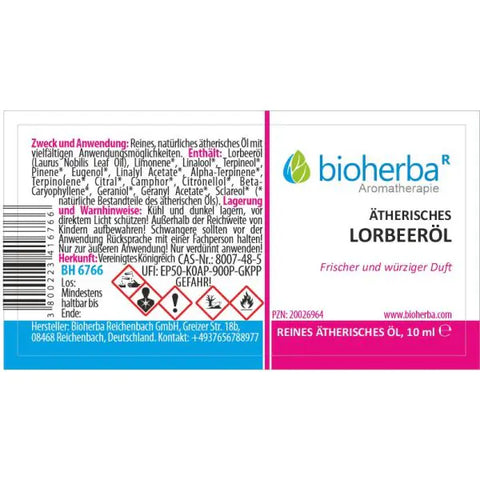Ätherisches reines Lorbeeröl 10ml