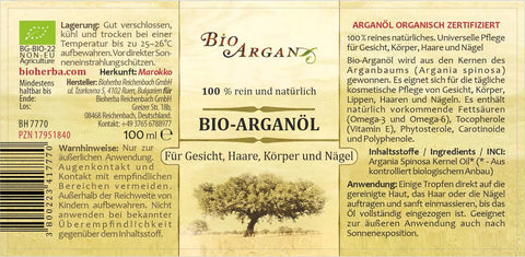 Bio Arganöl Argania Spinosa Kernel Oil 100 ml