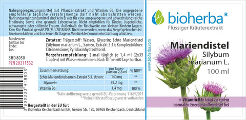 Mariendistel Silybum marianum L. Tropfen Tinktur 100 ml