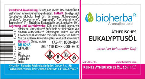 Ätherisches reines Eukalyptusöl 10 ml