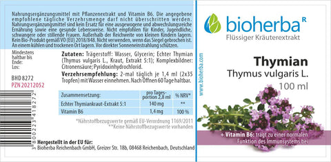 Thymian Thymus vulgaris L. Tropfen Tinktur 100 ml