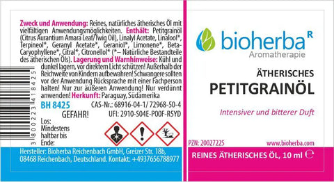 Ätherisches reines Petitgrainöl 10ml