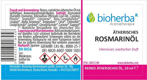 Ätherisches reines Rosmarinöl 10 ml
