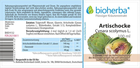 Artischocke Cynara scolymus L. Tropfen Tinktur 100 ml