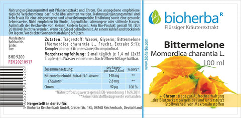 Bittermelone Momordica charantia L. Tropfen Tinktur 100ml