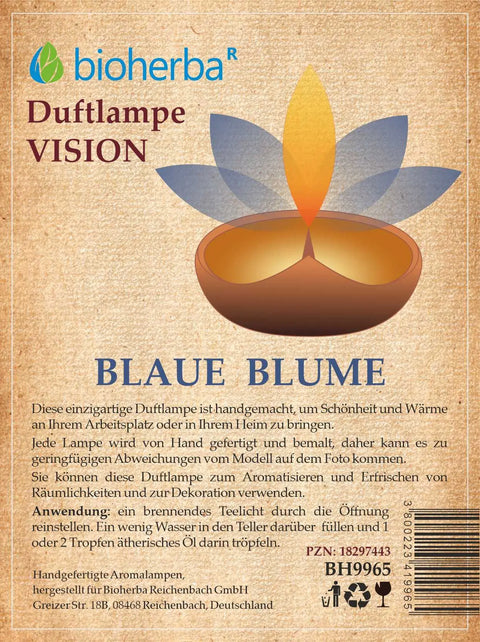 Duftlampe Blaue Blume Vision