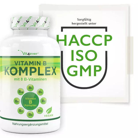 Vitamin B Komplex - 8 B-Vitamine - 200 Tabletten