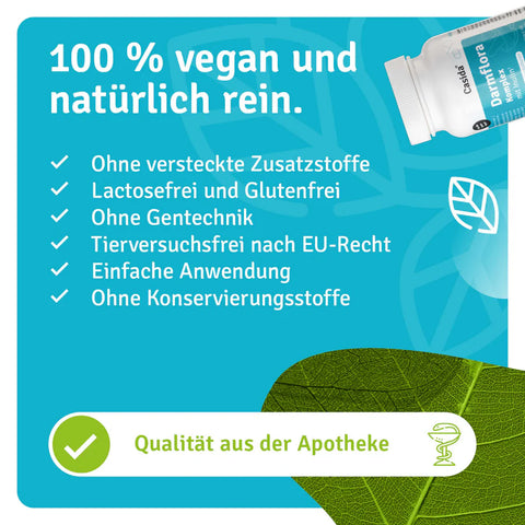 Casida Darmflora Komplex mit Inulin 120 Kapseln – 16 Bakterienstämme & 10 Mrd. KBE