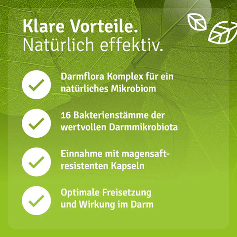 Casida Darmflora Komplex mit Inulin 120 Kapseln – 16 Bakterienstämme & 10 Mrd. KBE