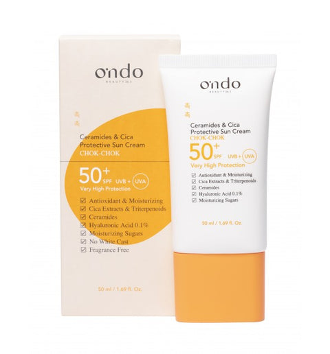 Ondo Beauty 36.5 Ceramides & Cica Sonnenschutz SPF50+ 50ml – Korea Produkt für empfindliche Haut