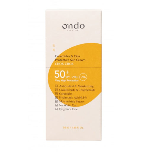Ondo Beauty 36.5 Ceramides & Cica Sonnenschutz SPF50+ 50ml – Korea Produkt für empfindliche Haut