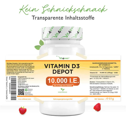 Vitamin D3 Depot 10.000 I.E. - 365 Tabletten