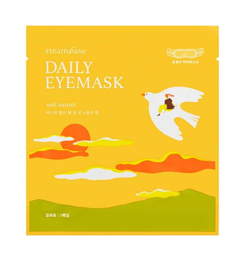 Steambase Daily Eyemask Soft Sunset – Selbst­erhitzende koreanische Augenmaske mit entspannendem Sonnenuntergangsduft, 1 Stück