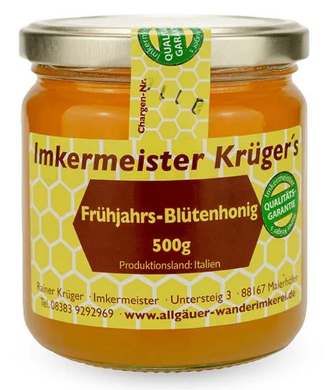 Frühjahrs-Blütenhonig – 100% Imker Naturprodukt 500g