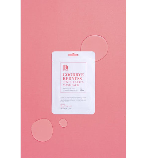 Benton Goodbye Redness Centella Cica Mask – Beruhigende Feuchtigkeitsmaske für empfindliche Haut, 1 Tuchmaske (23g), Korea