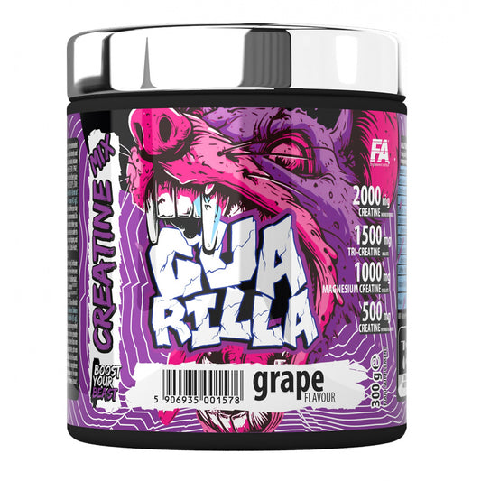 GUARILLA Creatine Mix 300 g – Drachenfrucht, 4-fach Kreatin-Formel