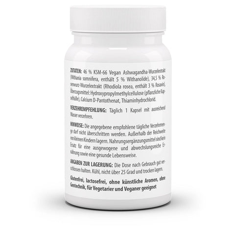 Ashwagandha Rosenwurz Komplex (60 Kps)