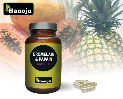 Bromelain + Papain 370 mg 90 Kapseln