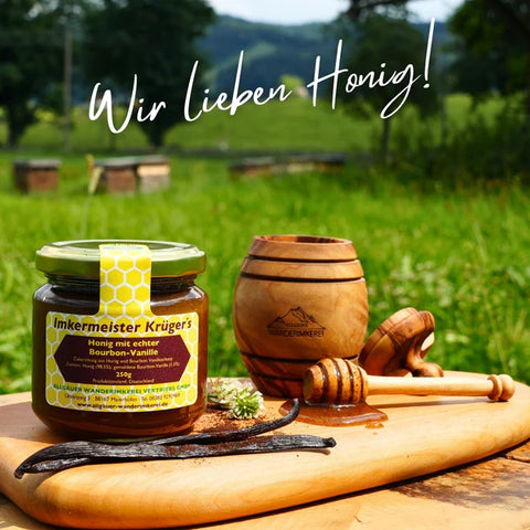 Honig mit echter Bourbon-Vanille – Naturprodukt 250g