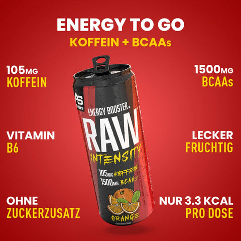 RAW INTENSITY ENERGY BOOSTER ORANGE inkl. Pfand