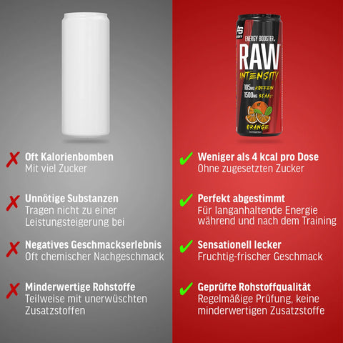 RAW INTENSITY ENERGY BOOSTER ORANGE inkl. Pfand
