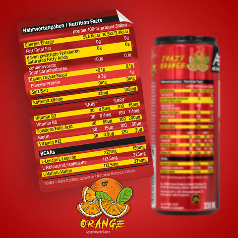 RAW INTENSITY ENERGY BOOSTER ORANGE inkl. Pfand