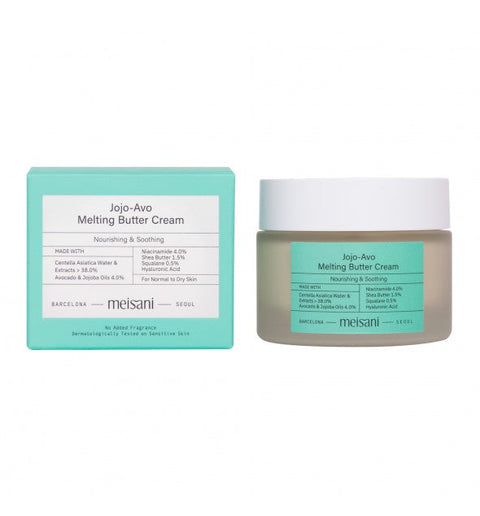 Meisani Jojo-Avo Melting Butter Cream 50ml – Koreanische Gesichtscreme mit Cicawasser & Avocadoöl