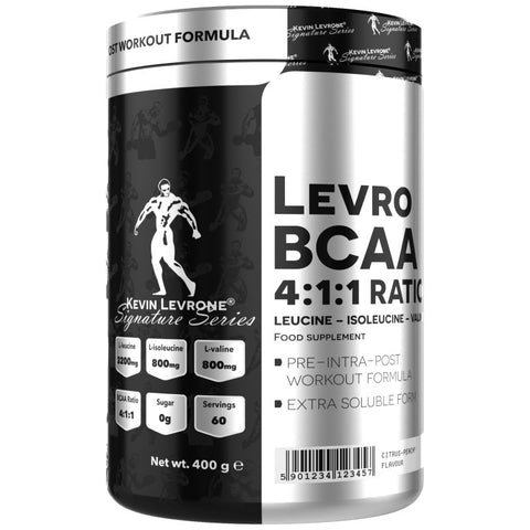 BCAA 4:1:1 – BCAA Pulver mit L-Leucin, L-Isoleucin & L-Valin | Orange-Mango Geschmack | 400 g