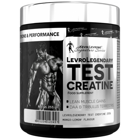 LevroLegendary Test – Kreatin-Komplex mit DAA & Tribulus | Mango-Lemon | 255 g Pulver für intensives Training
