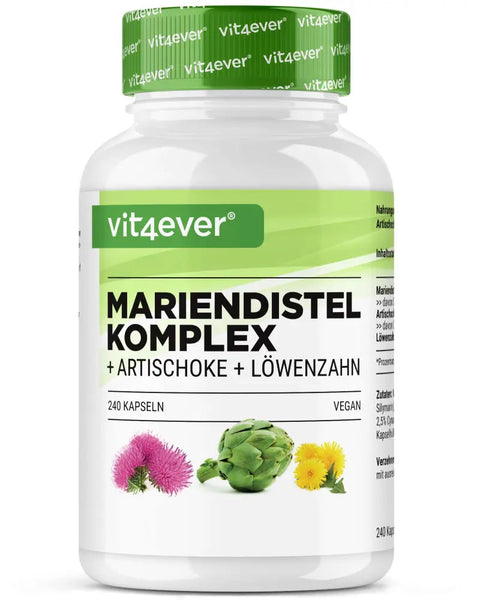 Mariendistel Artischocken Löwenzahn Komplex - 240 Kapseln