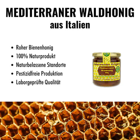 Mediterraner Waldhonig – 100% Imker Naturprodukt 500g