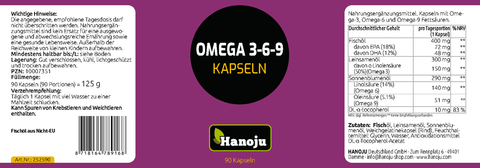 Omega 3-6-9 1000 mg 90 Kapseln