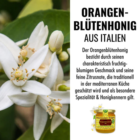 Orangenblütenhonig – 100% Imker Naturprodukt 500g