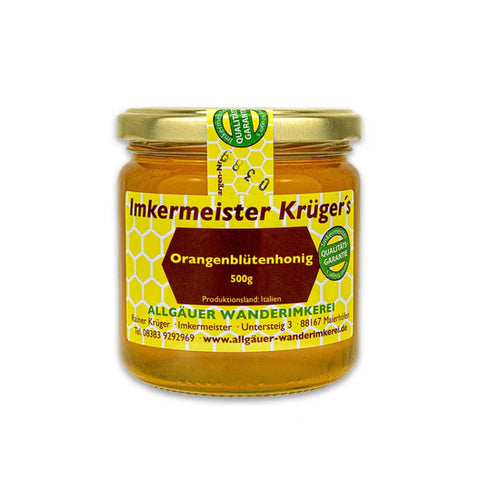 Orangenblütenhonig – 100% Imker Naturprodukt 500g