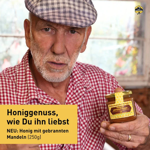 Honig mit gebrannten Mandeln 250g Naturprodukt