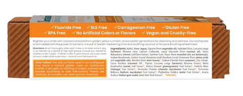 Himalaya Botanique Aufhellende Antiplaque Zahnpasta Kurkuma + Kokosnussöl 113G