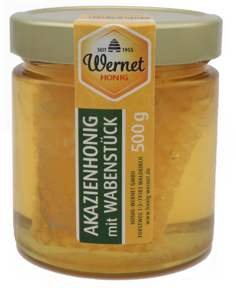 Akazienhonig mit Wabe 500g