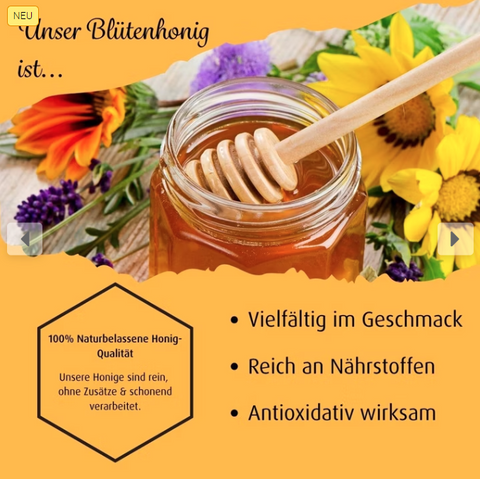 Deutscher BIOLAND Blütenhonig cremig 250 g – Bio Honig aus Deutschland