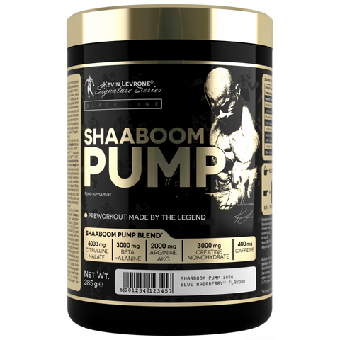 LEVRONE SHAABOOM PUMP 385 g Citrus-Peach – Pre-Workout Booster mit Koffein, Citrullin & Beta-Alanin für intensive Trainings