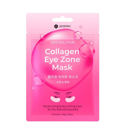 Jkosmec Skin Solution Collagen Eye Zone Mask – 30 Augenpads – Koreanische Kosmetik für intensive Pflege & Feuchtigkeit